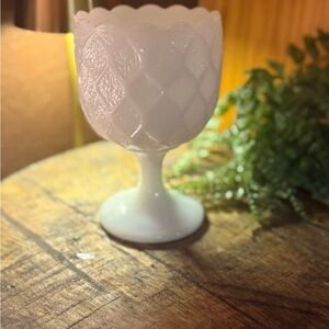 Milk Glass Goblet